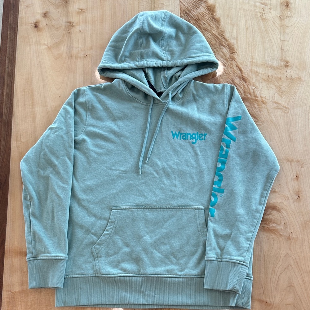 Wrangler Men's Teal Hoodie Sweater